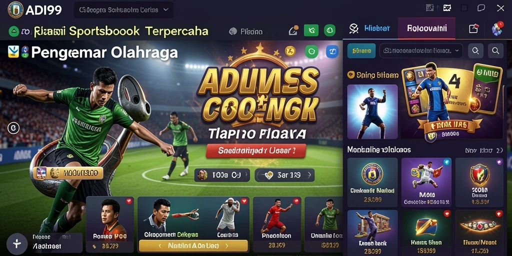 Tampilan screenshot ADI99 menampilkan antarmuka Sportsbook yang menarik.