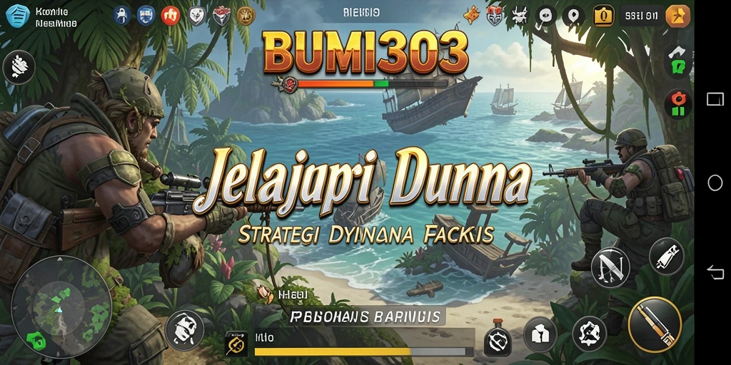 Screenshot BUMI303 menampilkan aksi strategis dalam membangun peradaban.