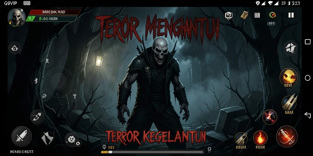 Tampilan gameplay G9VIP yang mencekam dan menegangkan.