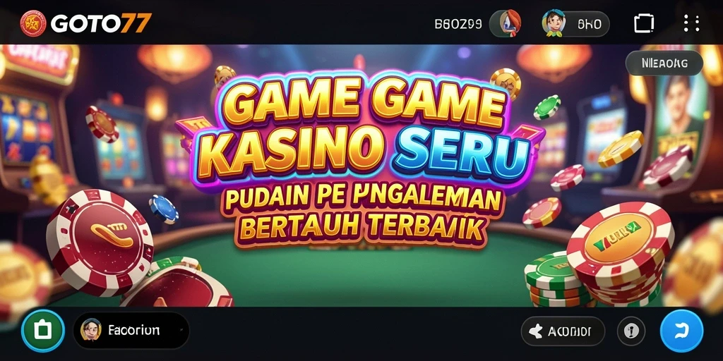 Screenshot GOTO77 menampilkan gameplay seru dan interaktif di kasino.