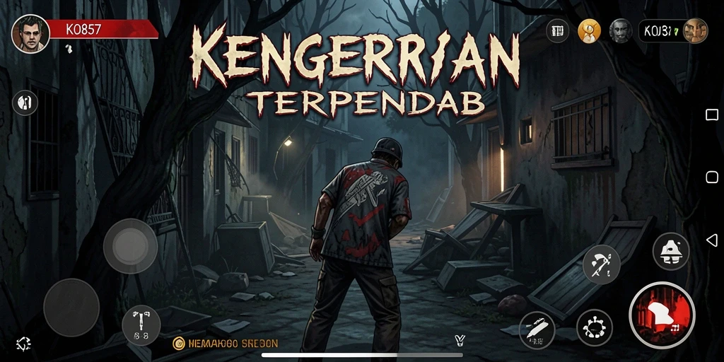 Screenshot menampilkan suasana mencekam dalam game KO857.