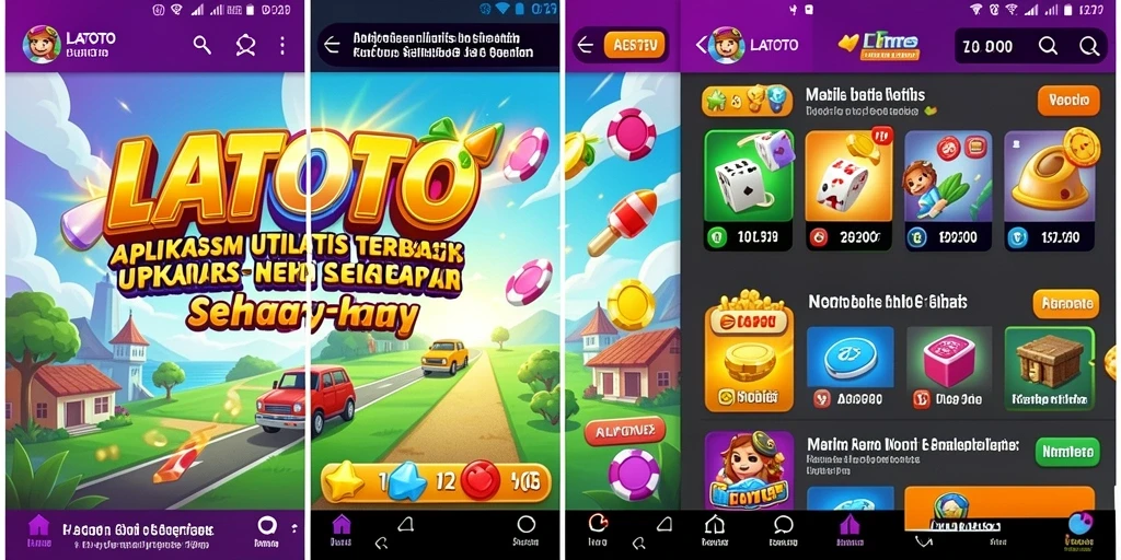 Tampilan aplikasi LATOTO yang modern dan fungsional.