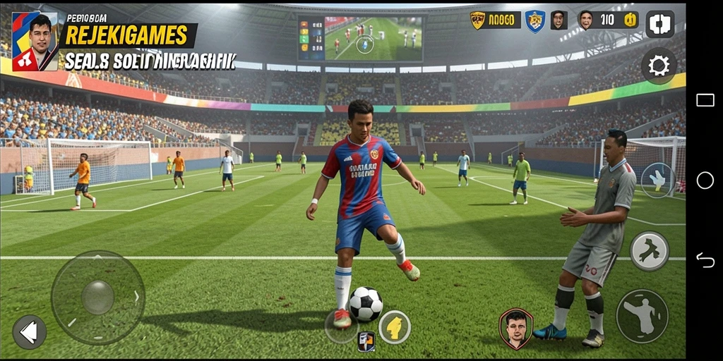 Tangkapan layar gameplay menampilkan aksi seru dalam REJEKIGAMES.