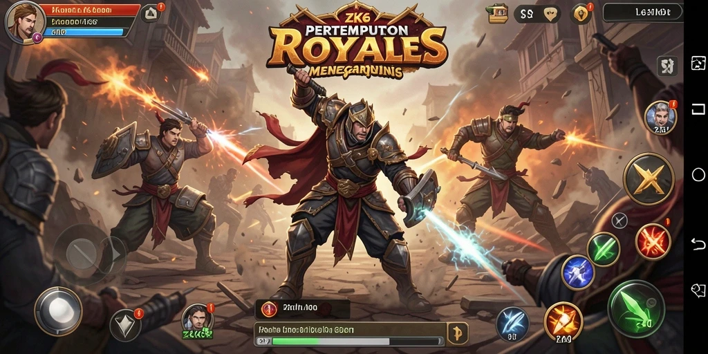 Gameplay intens ZK6 dalam pertempuran Battle Royale.